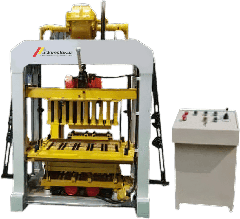 Оборудование для производства шлакоблоков (пресс)- US-QTJ4-40