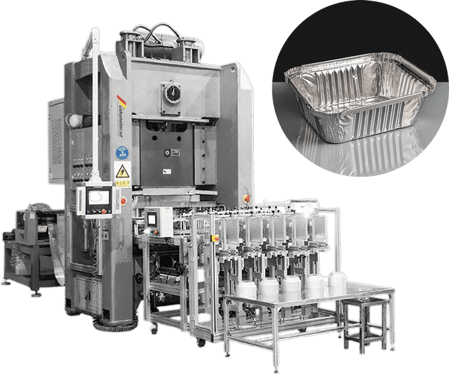 Aluminium foil container machine US-ZBFC-80