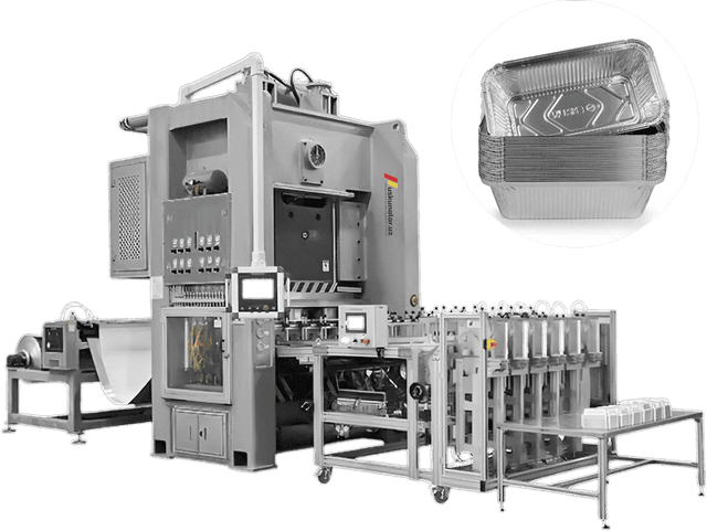 Aluminium foil container machine US-ZBFC-130