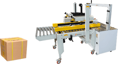 US-GS187 Kartonni skotchlash va striplash (bog'lash) uchun avtomatik uskuna (0-20 m/min)