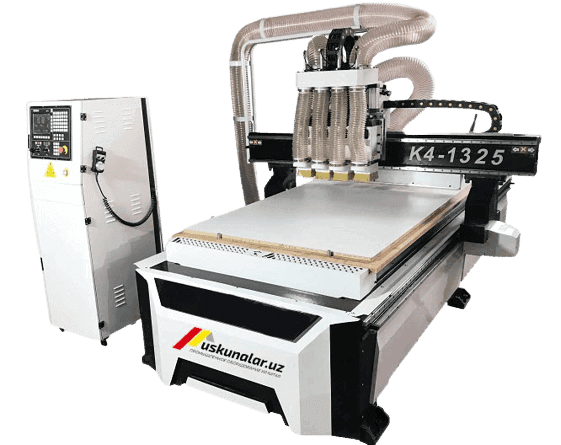 CNC yog'ochga o'yma ishlov berish uskunasi US-K4-1325