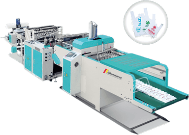 Automatic T-shirt bag making machine US-XJBXJ-750SVTF
