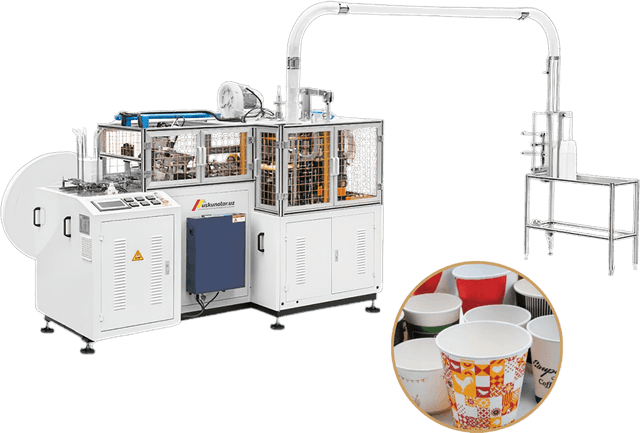 High speed servo driven intelligent paper cup machine US-MB-C12H