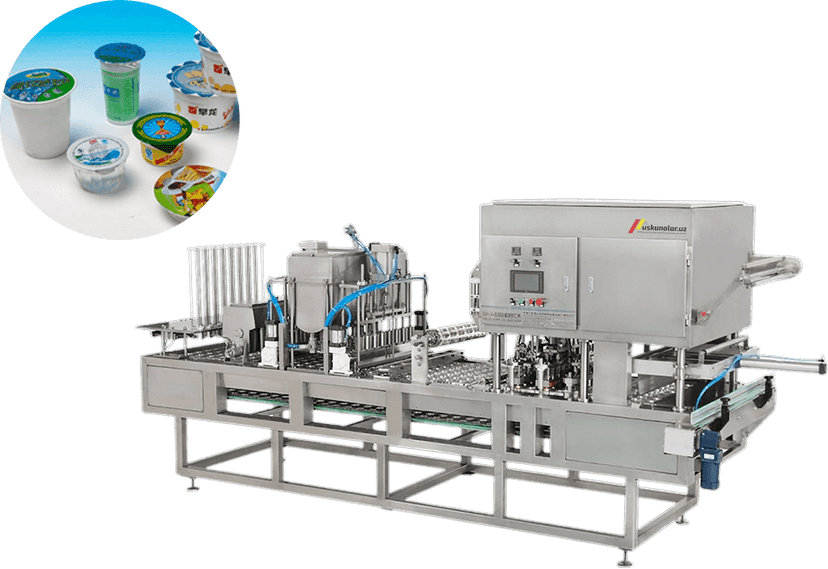 Fully automatic cup filling and sealing machine US-QGF-5