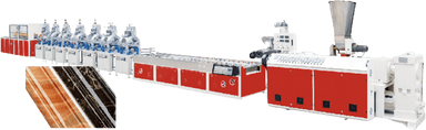 PVC marmar tusli profil ishlab chiqarish liniyasi US-SJSZ-51