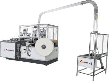 Оборудование для производства одноразовых бумажных стаканов (70-90 шт/мин)