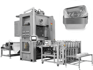 Aluminium foil container machine US-ZBFC-130