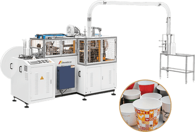 High speed servo driven intelligent paper cup machine US-MB-C12H