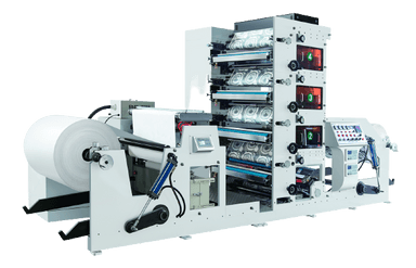 4 флексографских печатных машины разных цветов US-HH-RY850