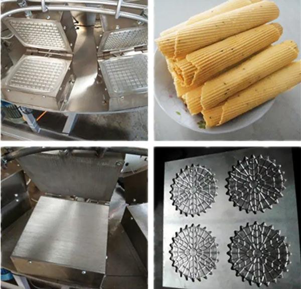 Cone waffle making machine for ice cream 30 kg / h
