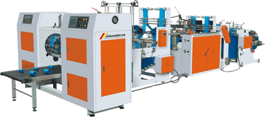 Полностью автоматическая машина для производства пакетов без сердечника US-XYWX-300*2 (2 линии)