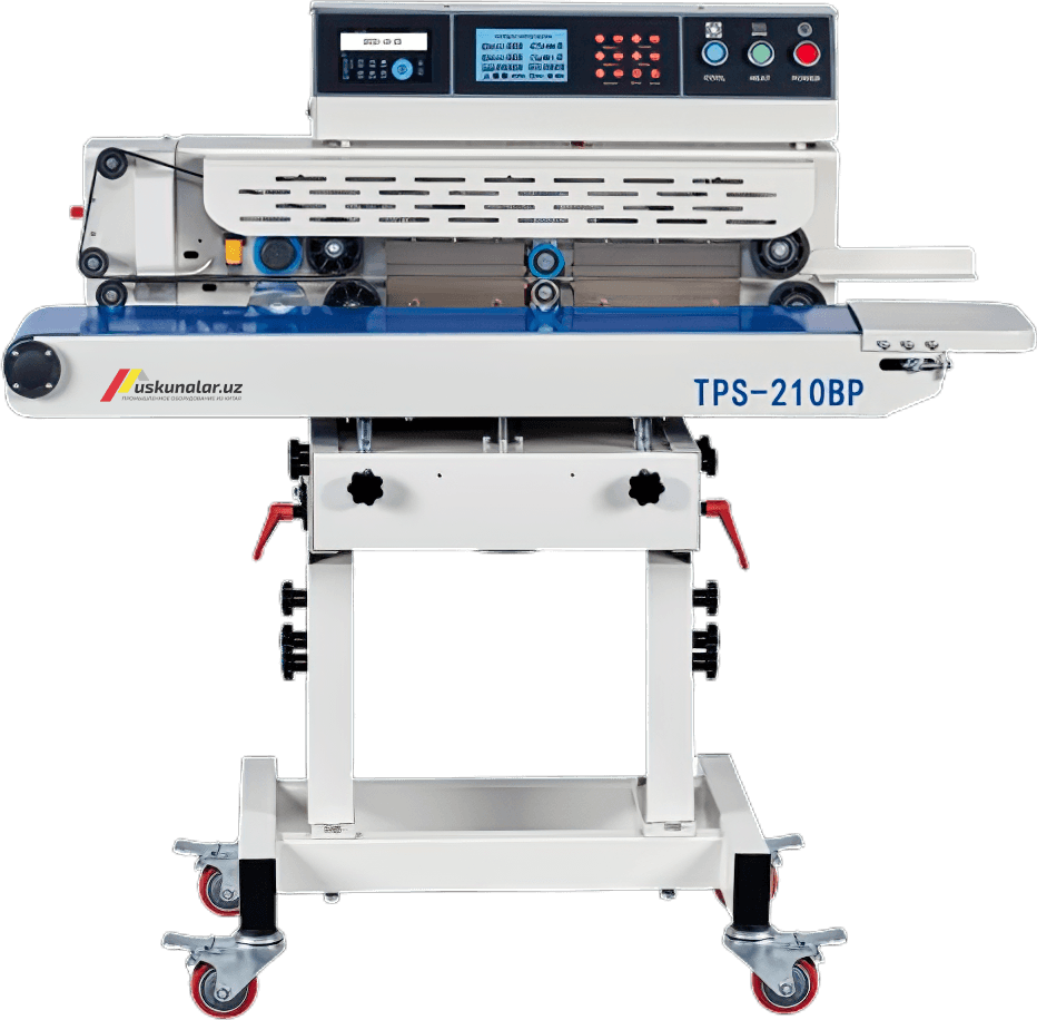 Горизонтальный запайщик с двойными нагревательными блоками и печатью US-TPS-210BP
