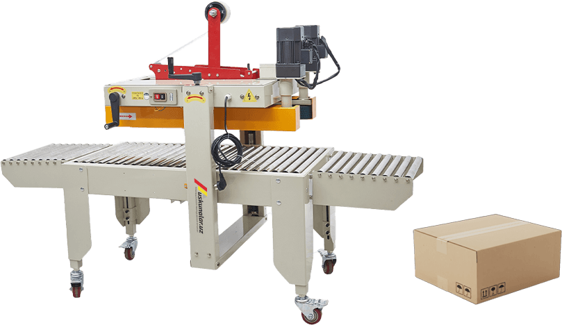 skoch yopishtirish, karton qadoqlash, kartonni skochlash, karton qadoqlash uskunasi, skoch yopishtirish uskunasi, skotch yopishtirish, karton skotchlash uskunasi