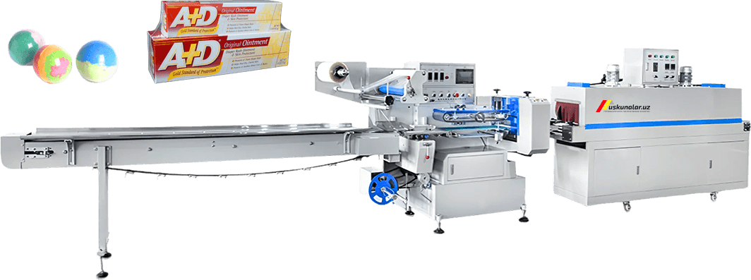 gorizontal qadoqlash uskunasi, keks qadoqlash uskunasi, shirinlik qadoqlash, pishiriq qadoqlash uskunasi, sovun qadoqlash uskunasi, gorizontal uskuna, termoqadoqlash uskunasi,